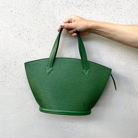 LOUIS VUITTON 1994 Preloved Epi Leather Saint -Jacques M52274 Hand Bag Green