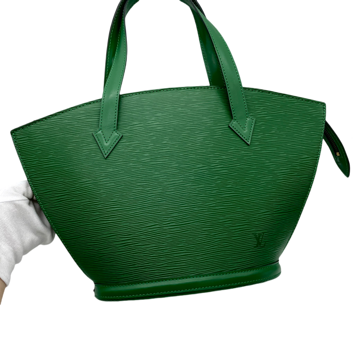 LOUIS VUITTON 1994 Preloved Epi Leather Saint -Jacques M52274 Hand Bag Green