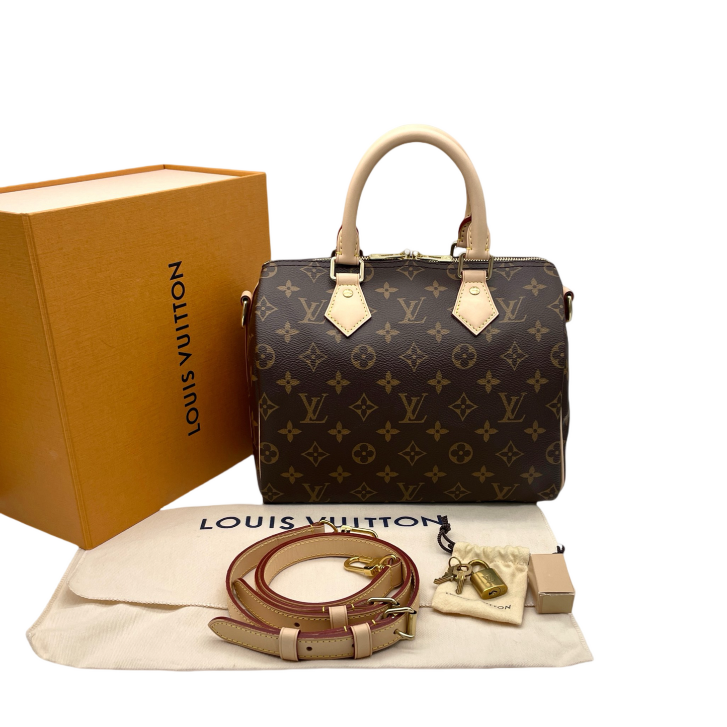 LOUIS VUITTON Monogram Speedy Handley 25