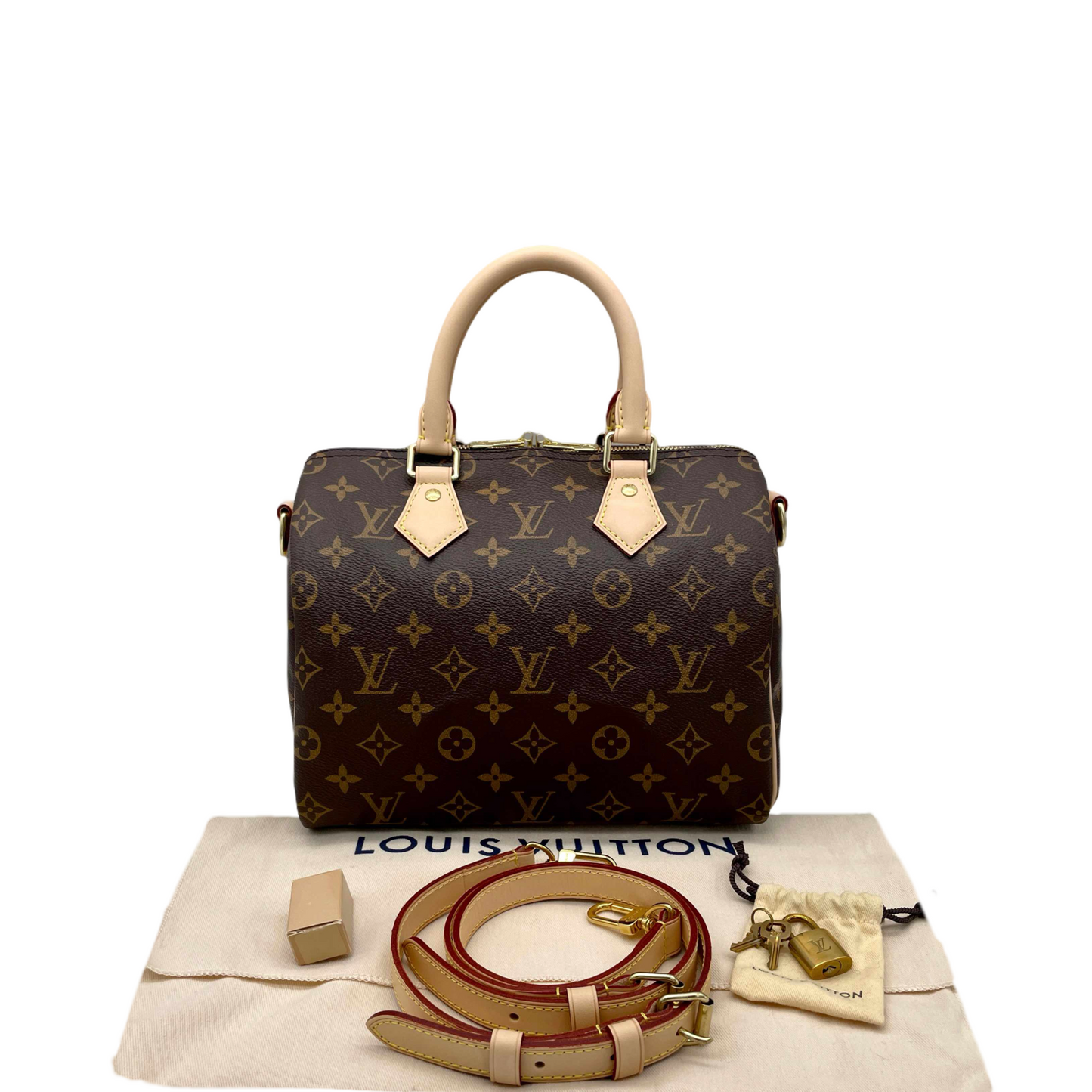 LOUIS VUITTON Monogram Speedy Handley 25