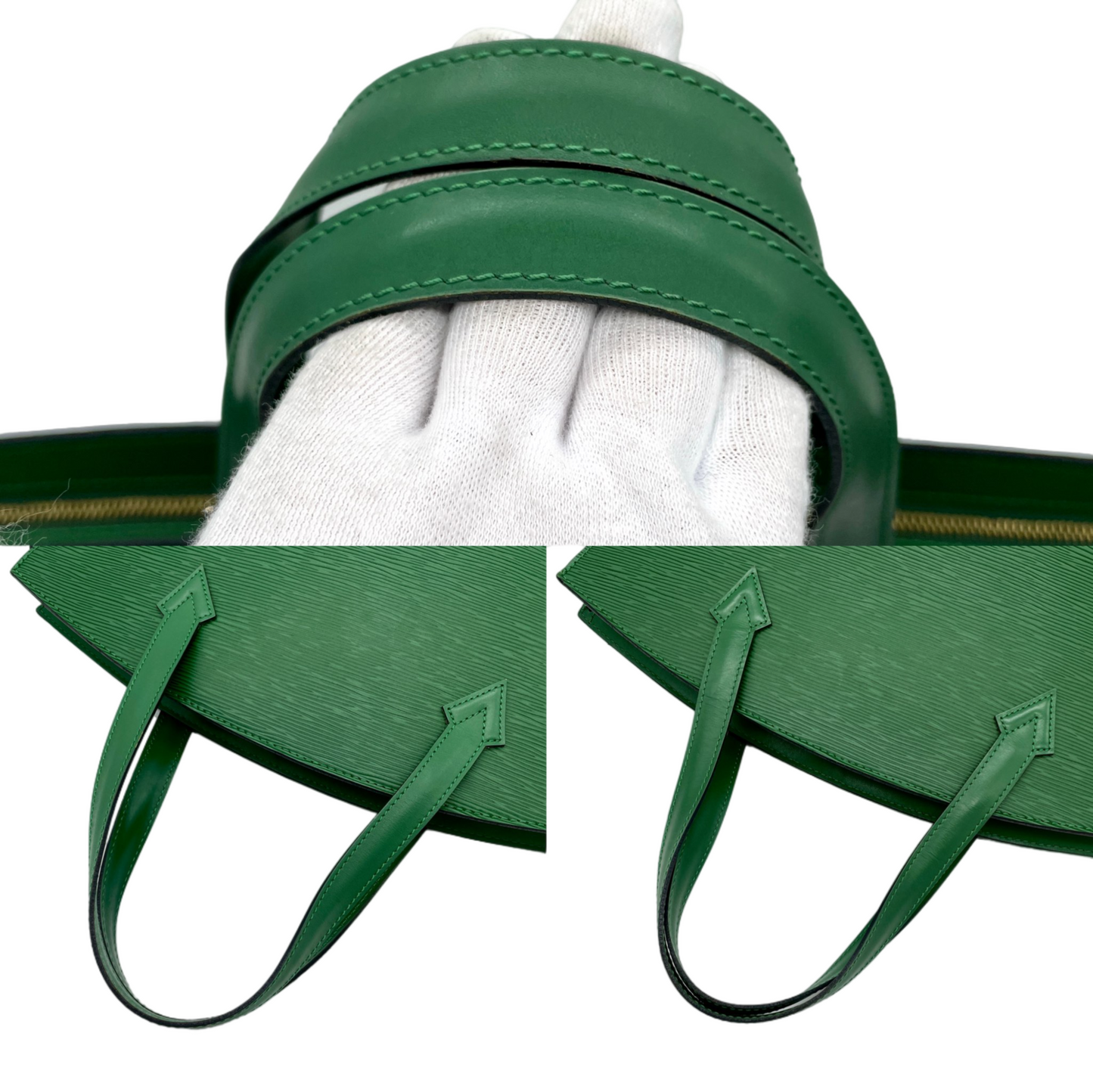 LOUIS VUITTON 1994 Preloved Epi Leather Saint -Jacques M52274 Hand Bag Green