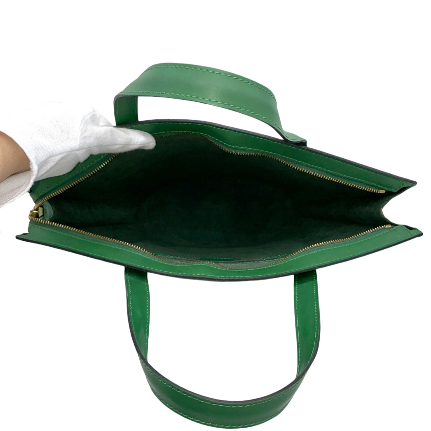 LOUIS VUITTON 1994 Preloved Epi Leather Saint -Jacques M52274 Hand Bag Green