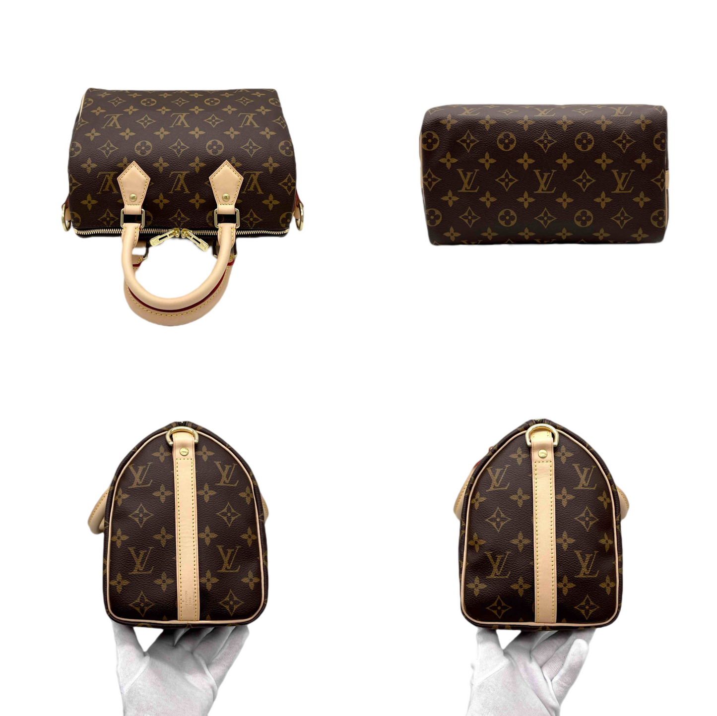 LOUIS VUITTON Monogram Speedy Handley 25