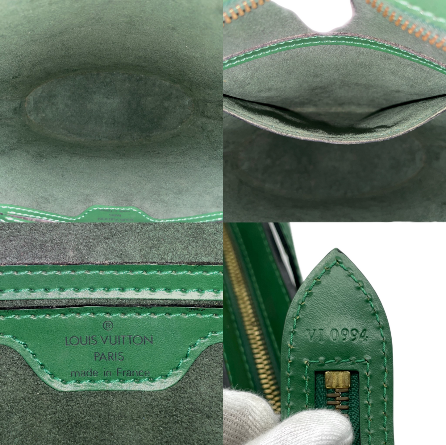 LOUIS VUITTON 1994 Preloved Epi Leather Saint -Jacques M52274 Hand Bag Green