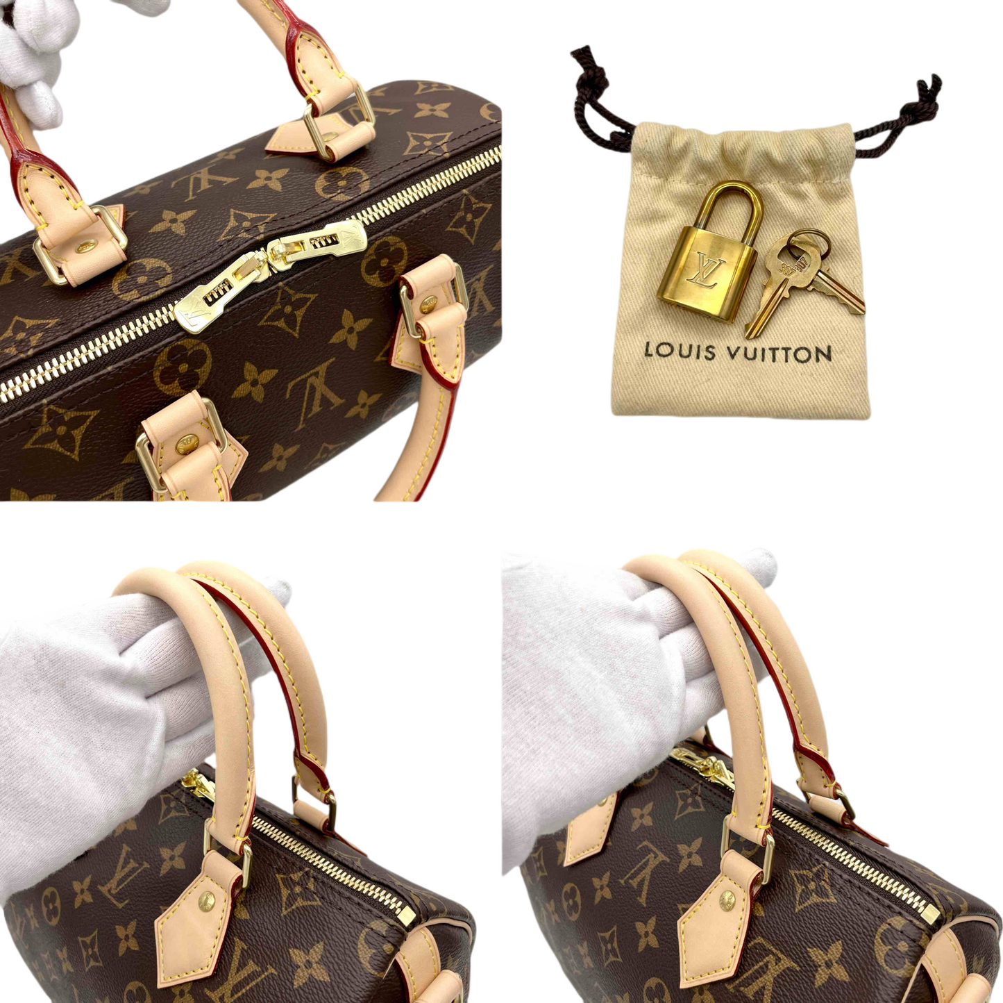 LOUIS VUITTON ﾓﾉｸﾞﾗﾑ ｽﾋﾟｰﾃﾞｨ･ﾊﾝﾄﾞﾘｴｰﾙ25