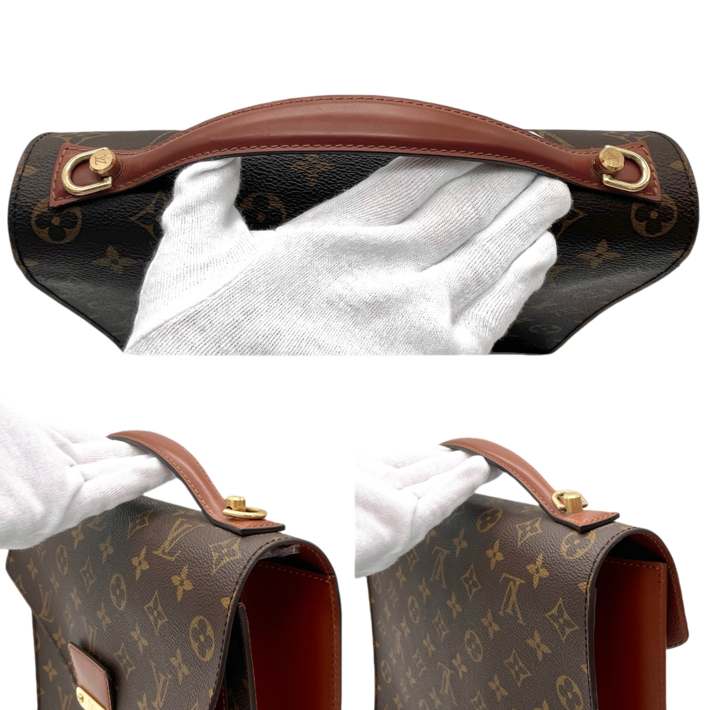 LOUIS VUITTON Monogram Monseau 2Way Handbag M51187