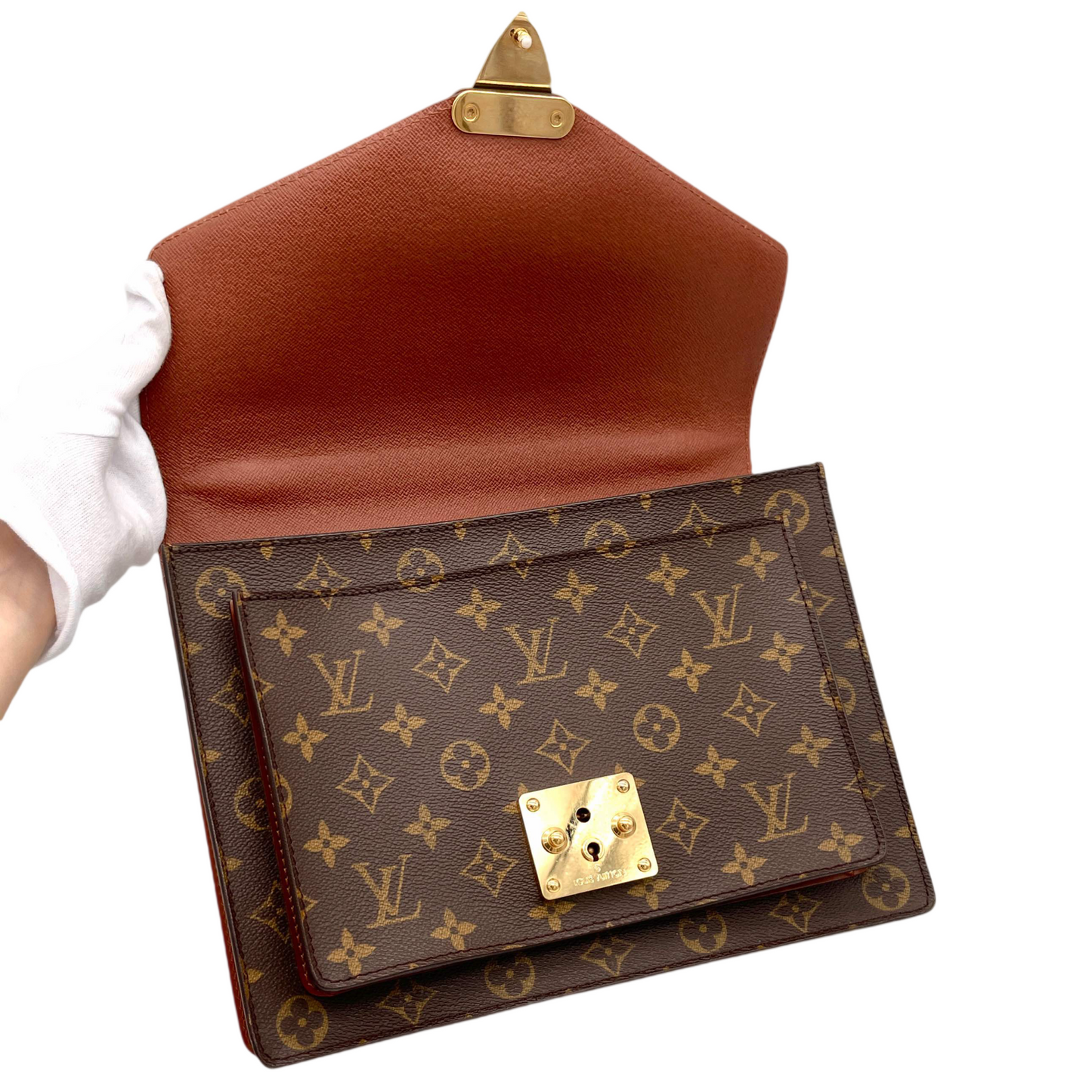 LOUIS VUITTON Monogram Monseau 2Way Handbag M51187