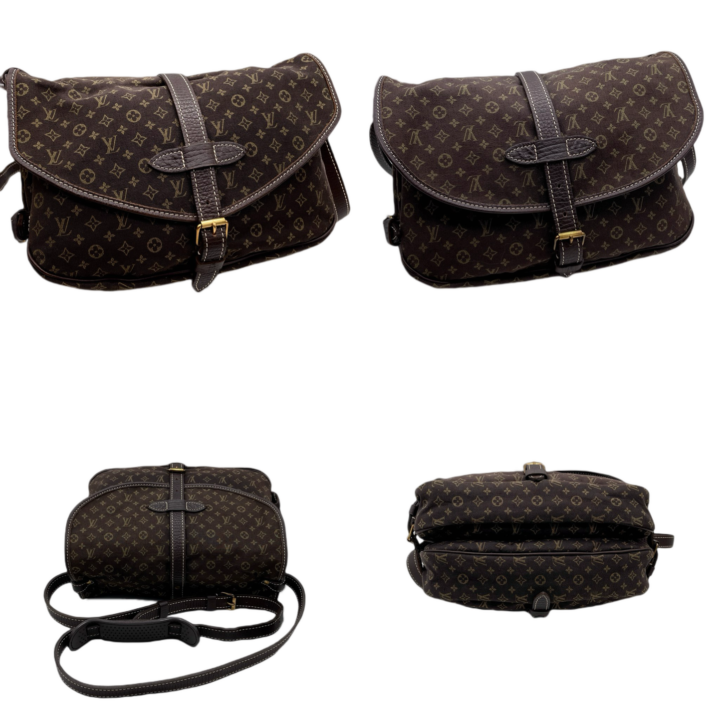 LOUIS VUITTON Monogram Minilan Saumure 30 Ebene M95227