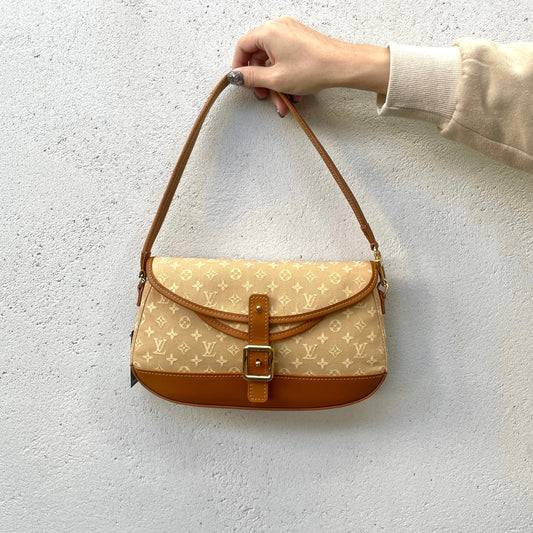 RARE☆☆☆LOUIS VUITTON Monogram Minilan Marjoli M92694 Shoulder Bag Beige & Brown