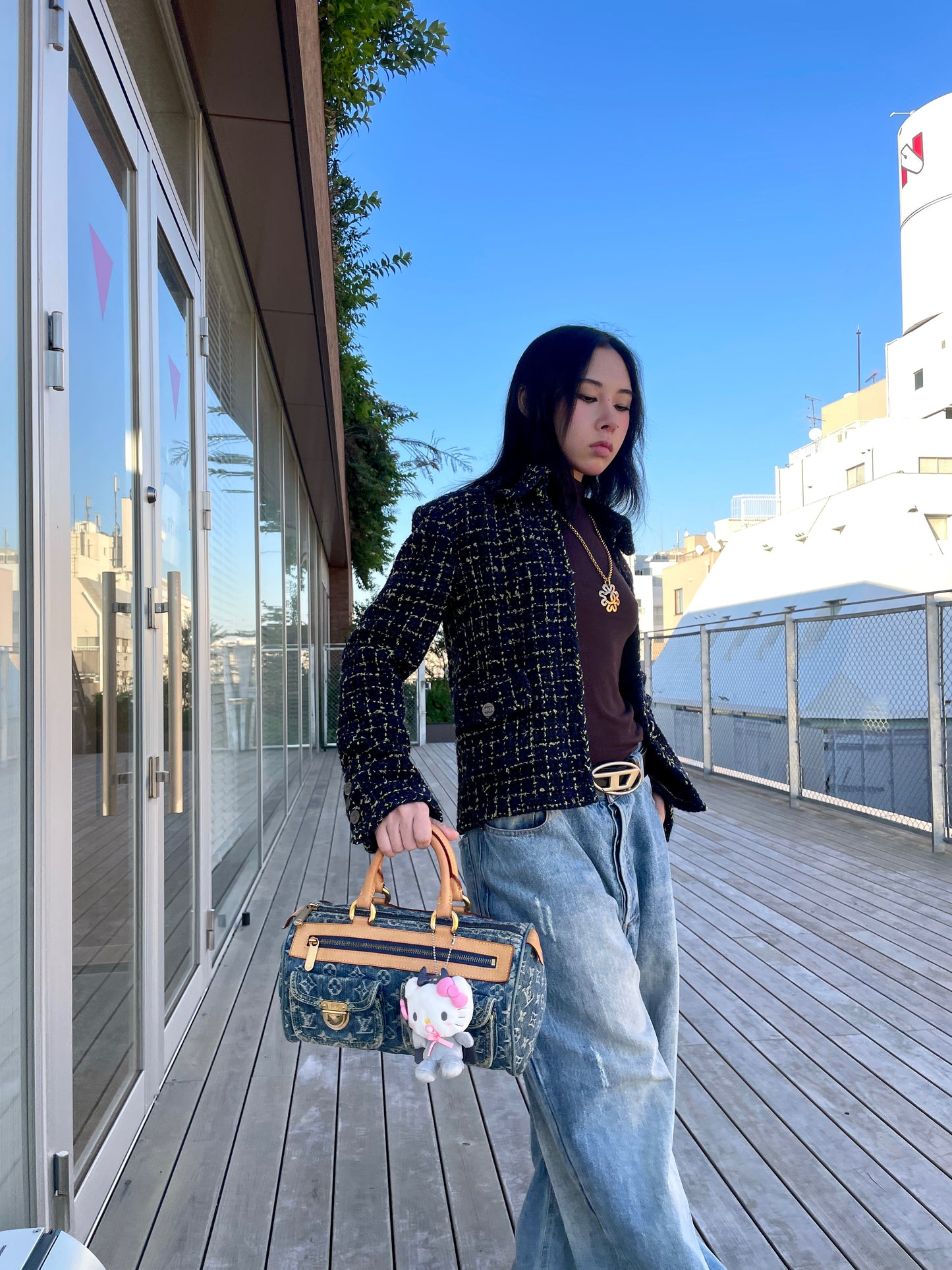 LOUIS VUITTON ﾓﾉｸﾞﾗﾑ･ﾃﾞﾆﾑ ﾈｵｽﾋﾟｰﾃﾞｨ M95019