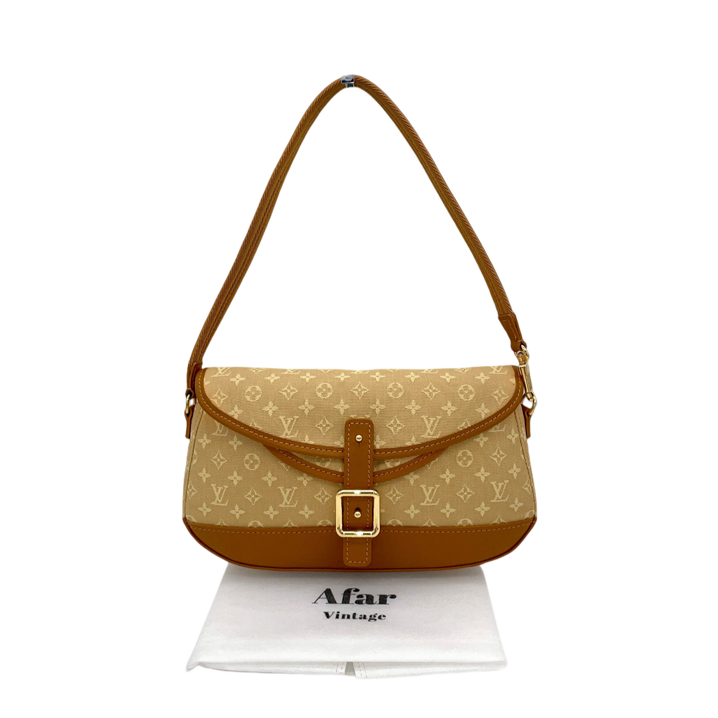 RARE☆☆☆LOUIS VUITTON Monogram Minilan Marjoli M92694 Shoulder Bag Beige & Brown