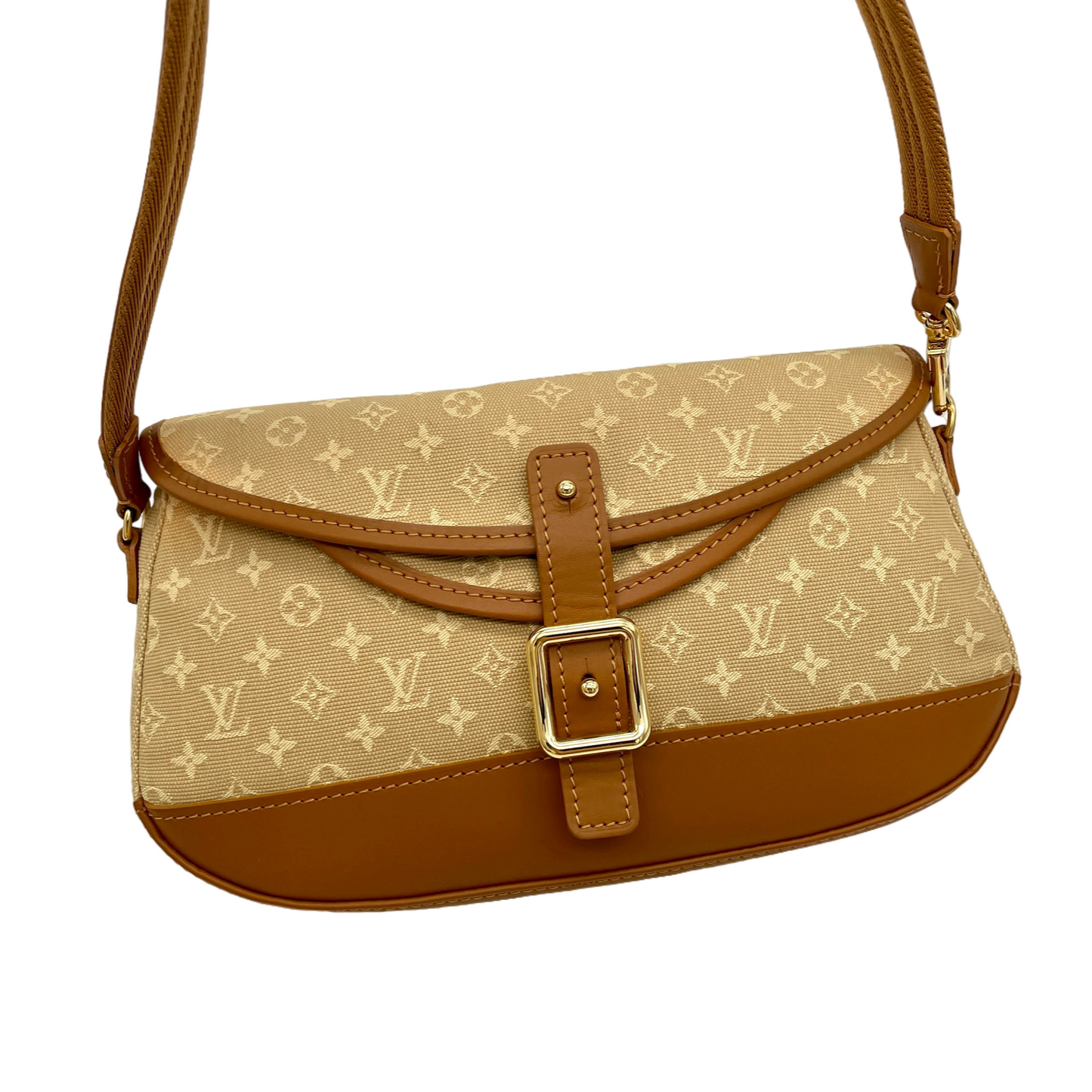 RARE☆☆☆LOUIS VUITTON Monogram Minilan Marjoli M92694 Shoulder Bag Beige & Brown