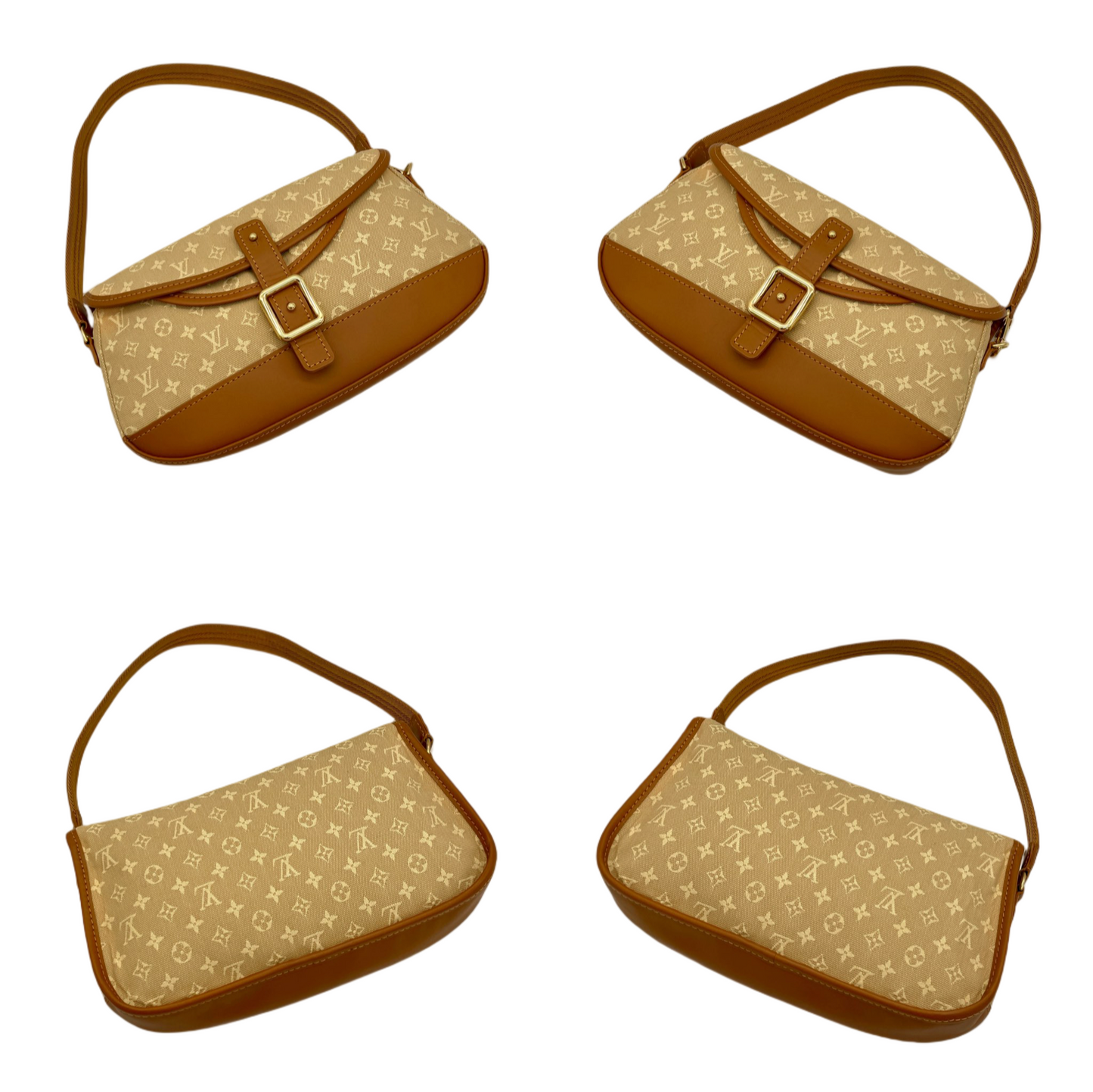 RARE☆☆☆LOUIS VUITTON Monogram Minilan Marjoli M92694 Shoulder Bag Beige & Brown