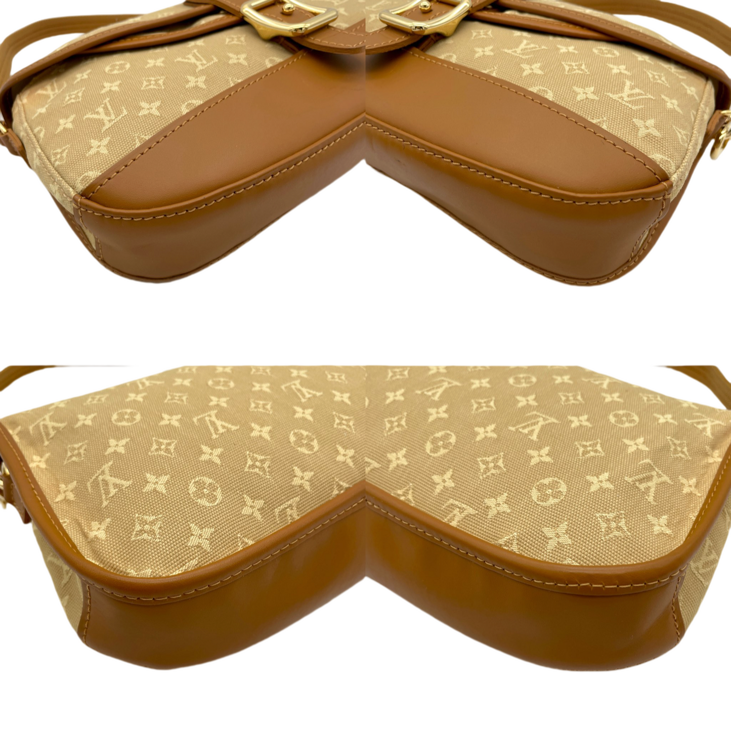 RARE☆☆☆LOUIS VUITTON Monogram Minilan Marjoli M92694 Shoulder Bag Beige & Brown