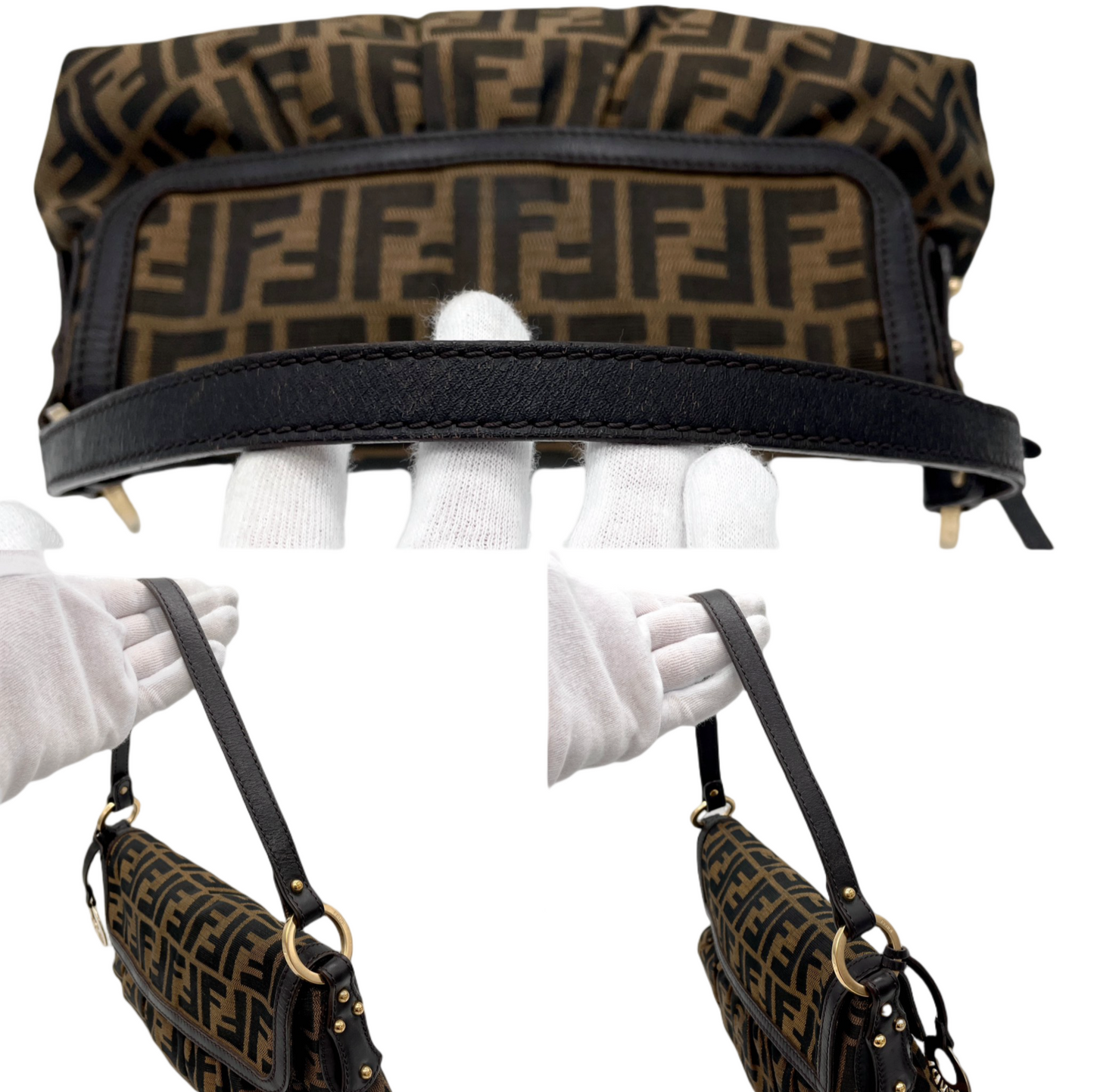 FENDI Zucca Pattern Chef Shoulder Bag