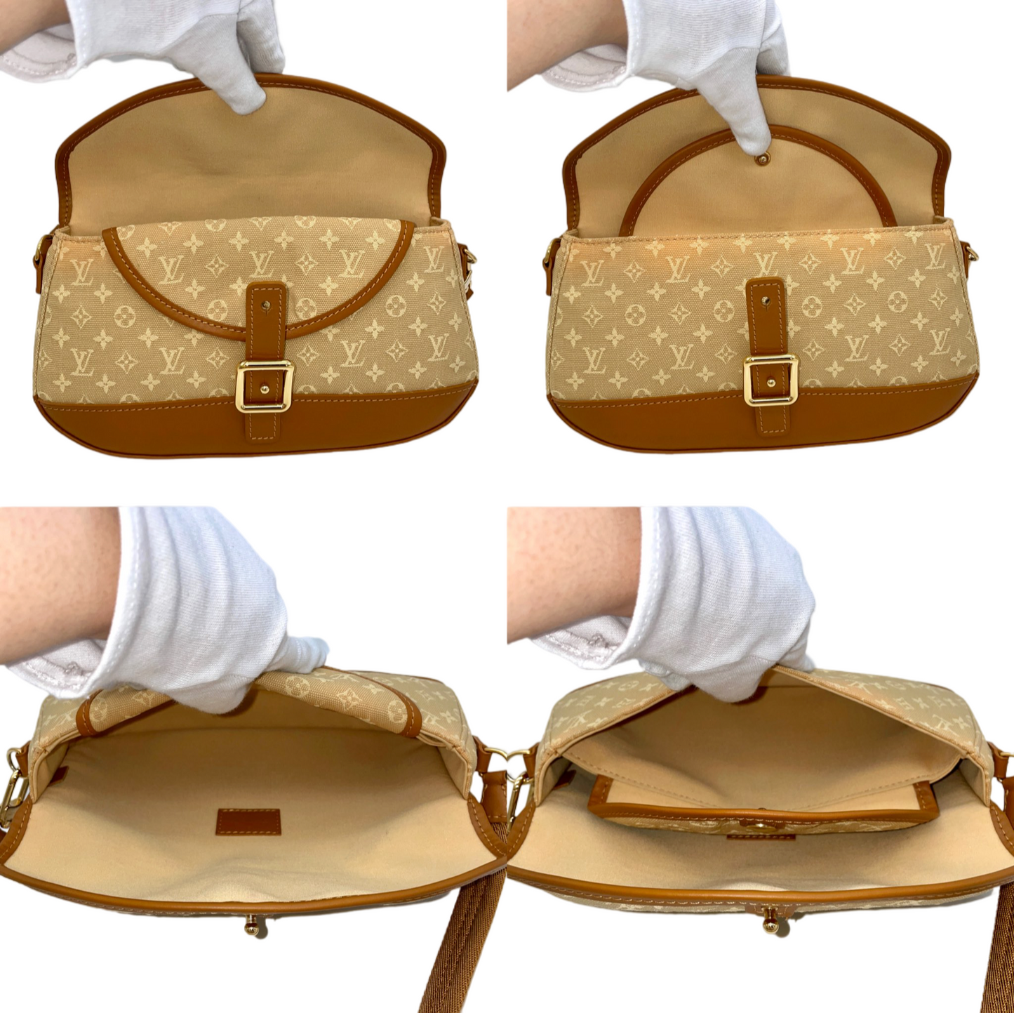 RARE☆☆☆LOUIS VUITTON Monogram Minilan Marjoli M92694 Shoulder Bag Beige & Brown