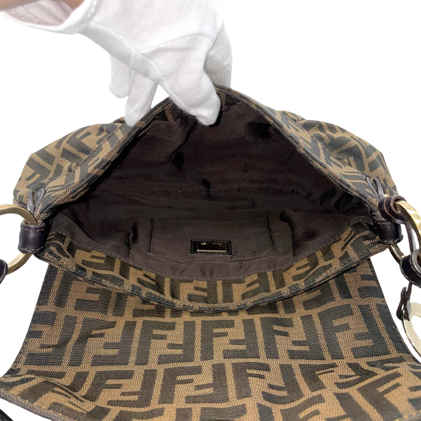 FENDI Zucca Pattern Chef Shoulder Bag