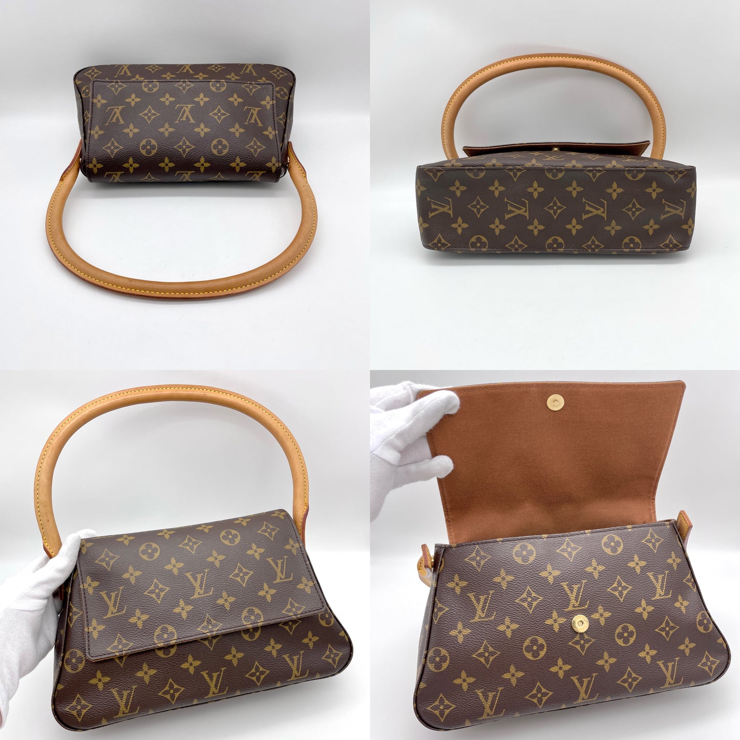 AUTH Pre-owned Louis Vuitton ﾓﾉｸﾞﾗﾑ ﾐﾆﾙｰﾋﾟﾝｸﾞ M51147