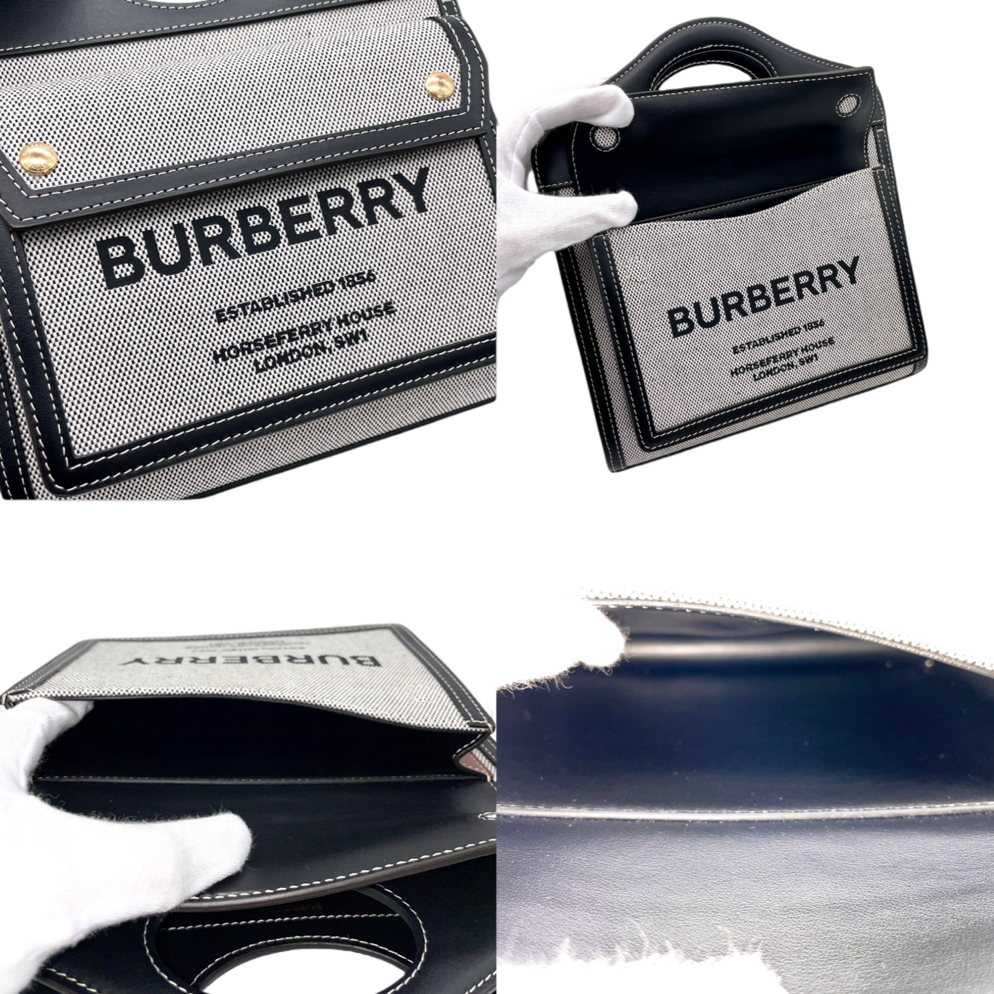 BURBERRY Mini Pocket 2Way Handbag with Strap