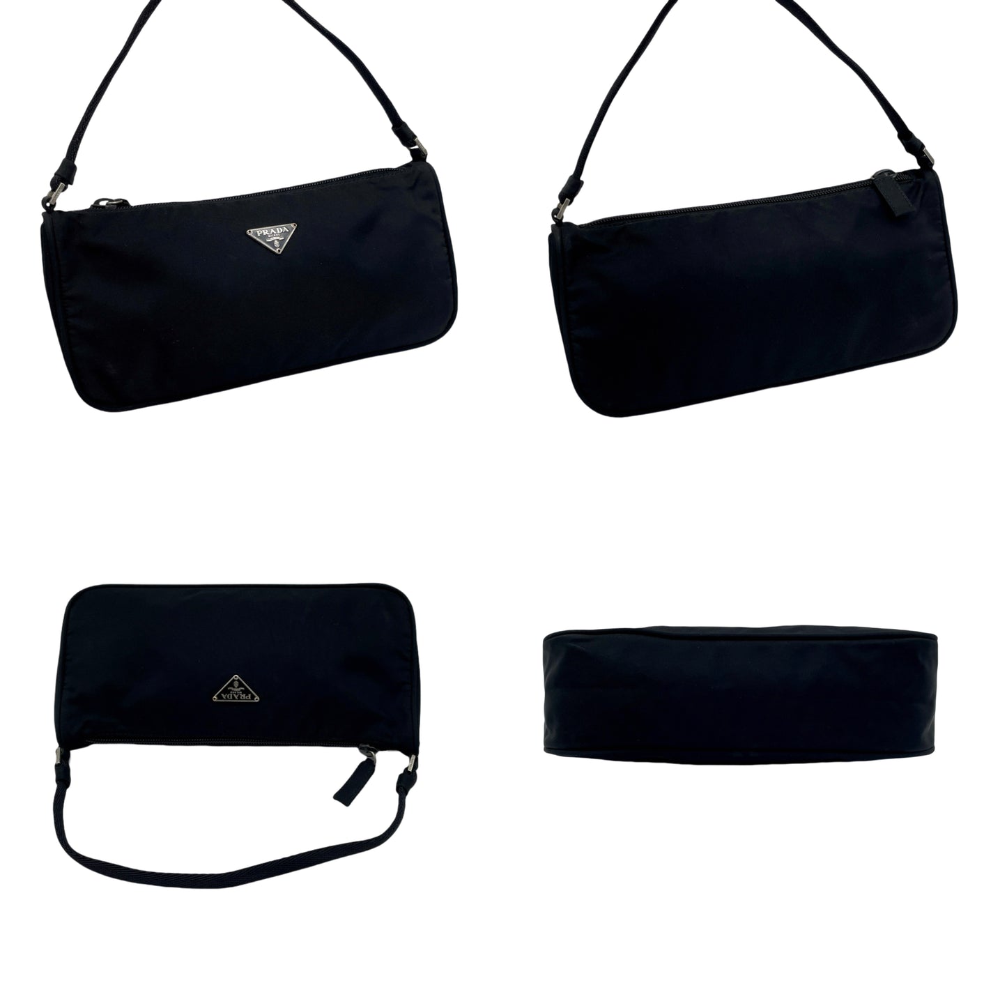 PRADA Triangle Logo Accessory Pouch