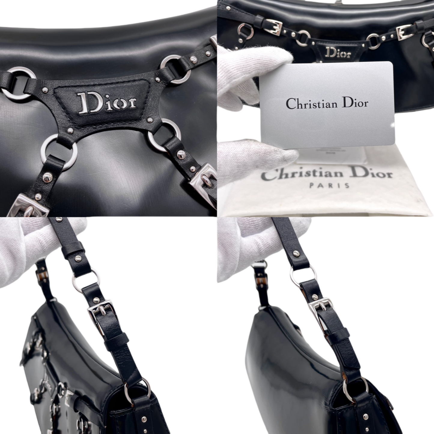 RARE☆☆☆☆☆☆CHRISTIAN DIOR Dior bandage shoulder bag/2003 FW style