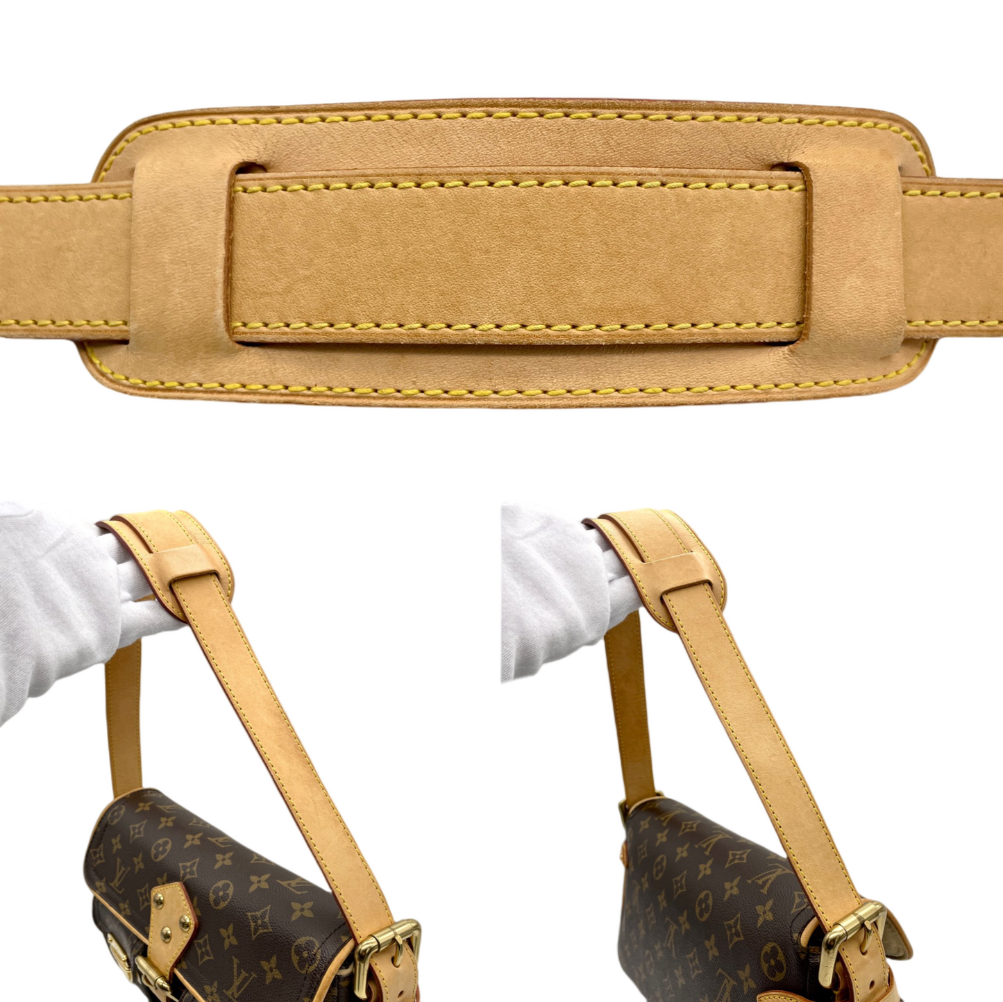 PRELOVED LV 2006 Monogram Hudson PM Shoulder Bag Brown &amp; Gold