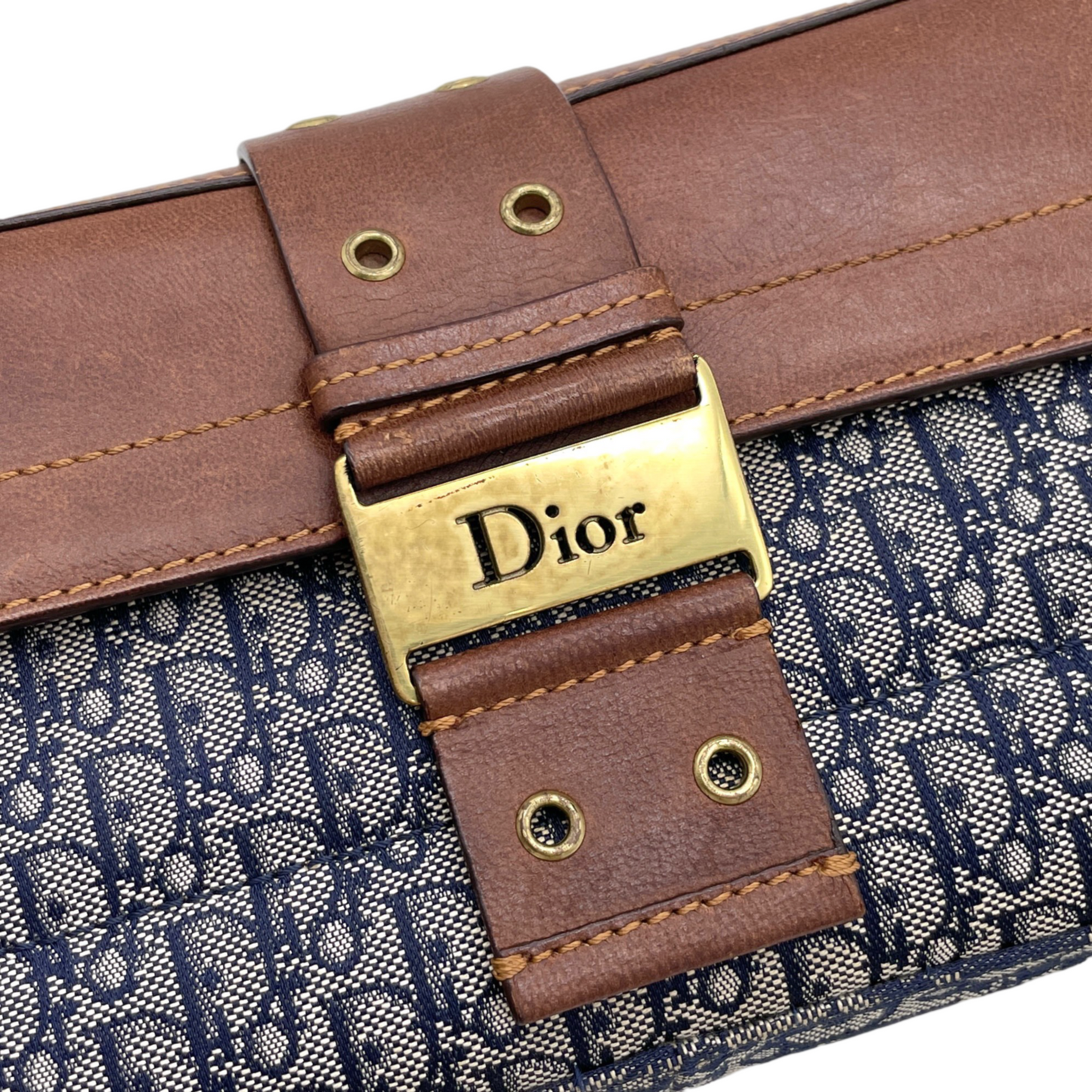 RARE☆☆☆CHRISTIAN DIOR Trotter Street Chic Shoulder Flap Bag