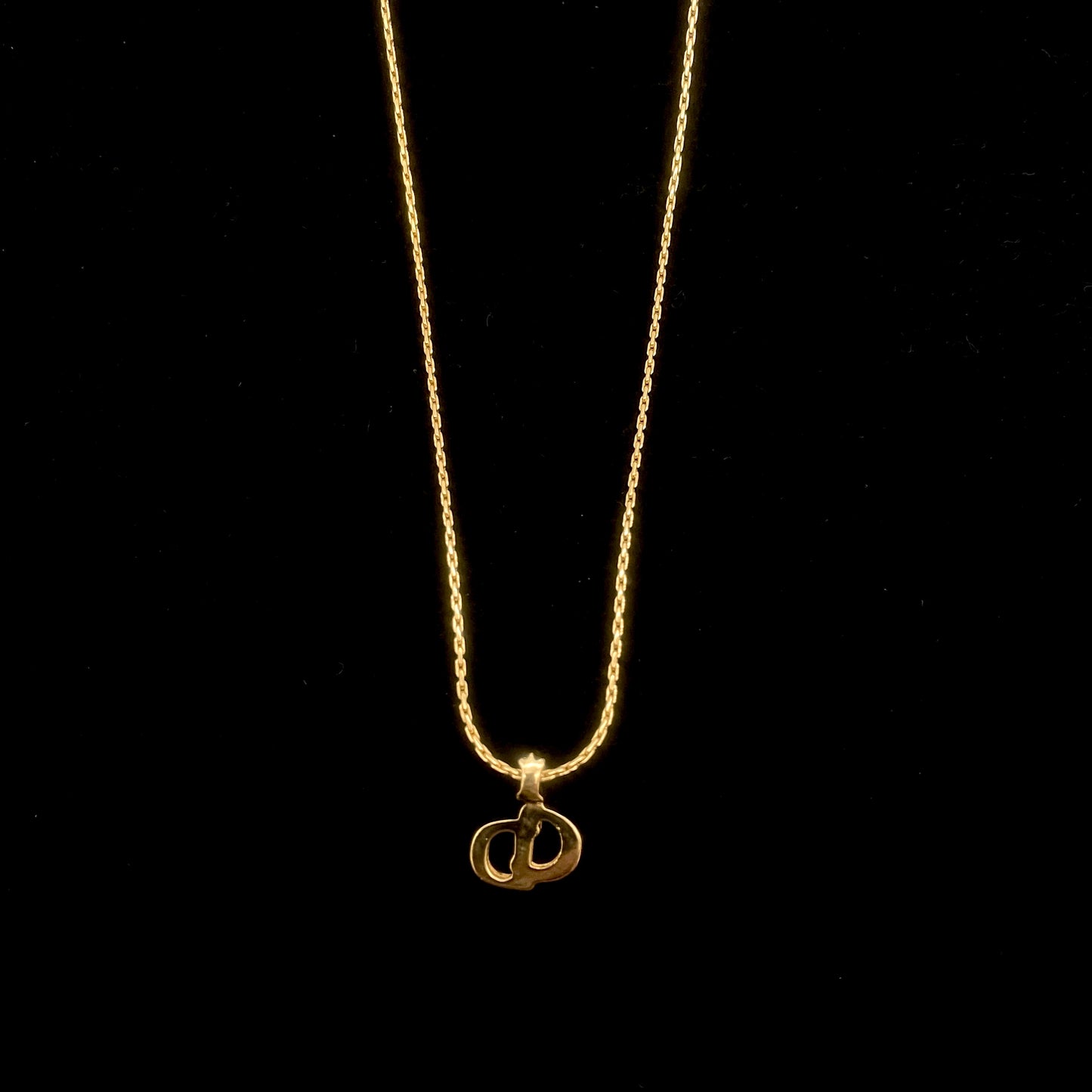 CHRISTIAN DIOR CD Linestone Necklace