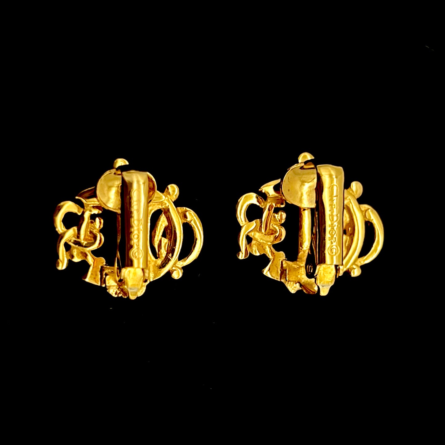 AUTH Pre-owned CHRISTIAN DIOR Kabocha Dior Earrings