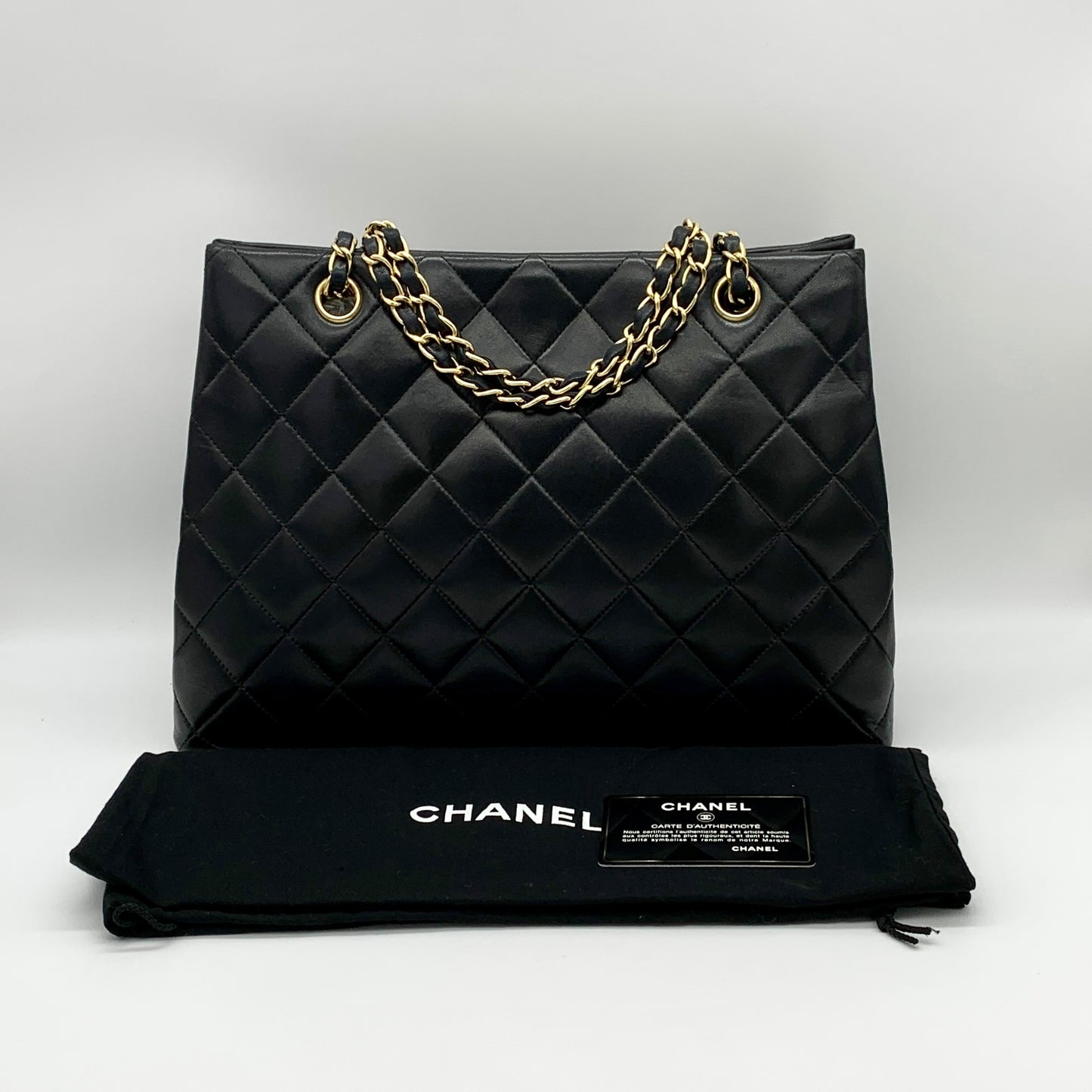 CHANEL Matelasse Coco Mark Chain Shoulder Tote Bag