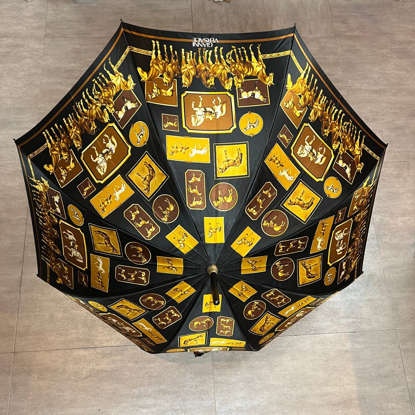 RARE☆☆VERSACE Horse motif umbrella