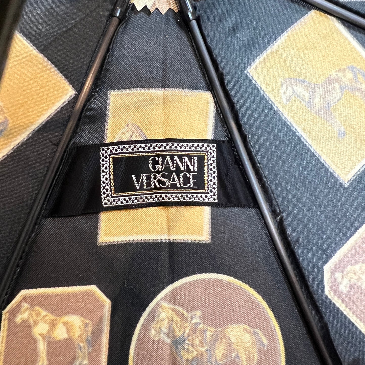 RARE☆☆VERSACE Horse motif umbrella