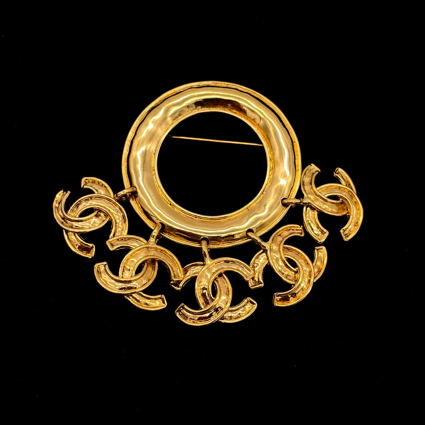 CHANEL Coco Mark 5-Ring Brooch 94P