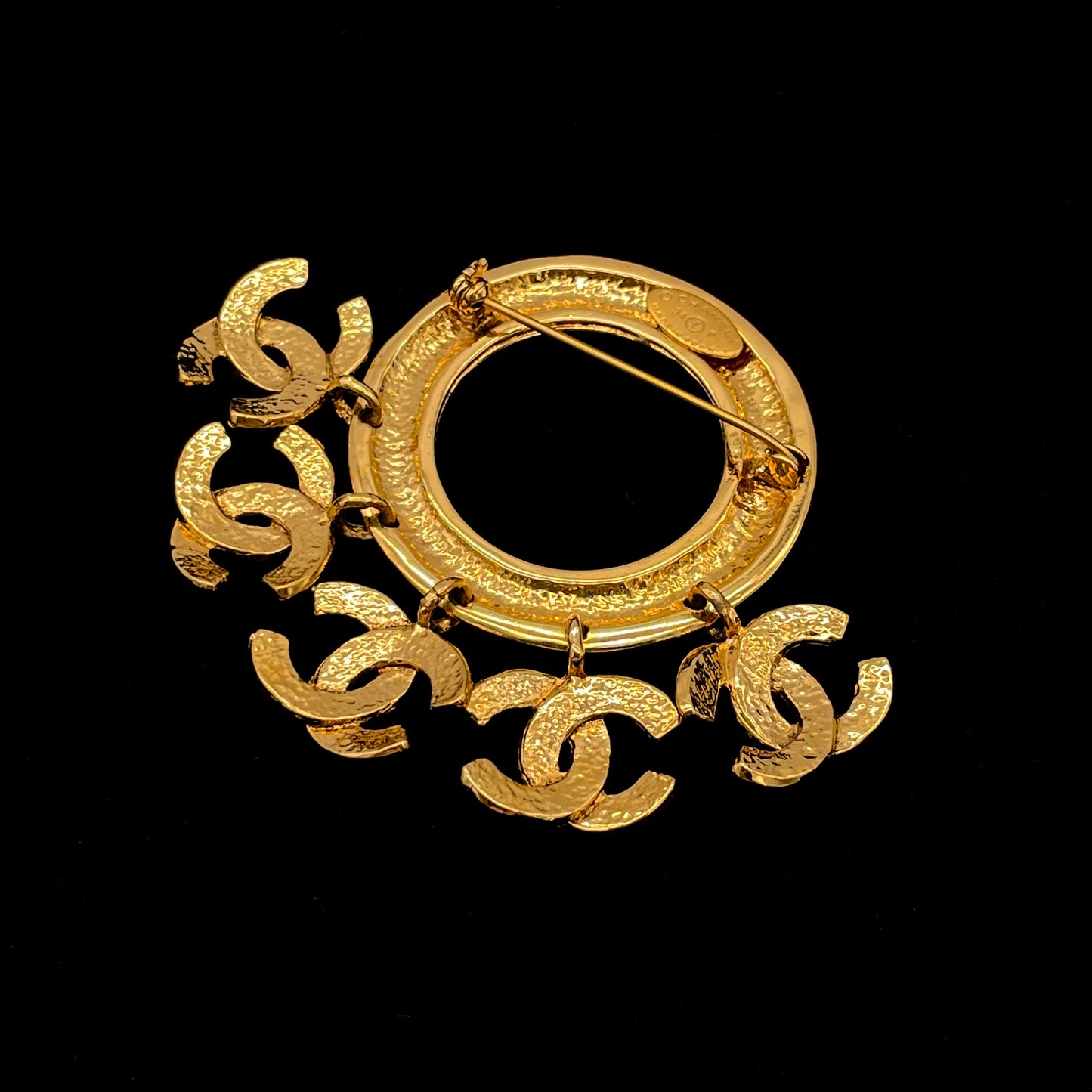 CHANEL Coco Mark 5-Ring Brooch 94P