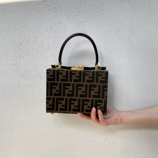 FENDI ｽﾞｯｶ ﾐﾆﾊﾞﾆﾃｨﾊﾝﾄﾞﾊﾞｯｸﾞ