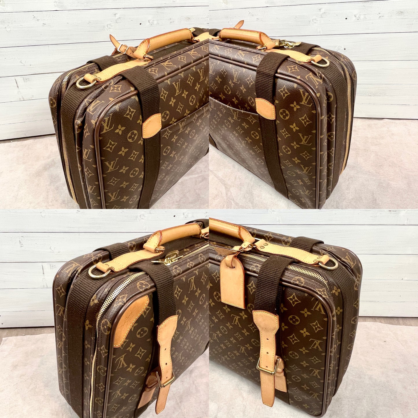 LOUIS VUITTON Monogram Satellite 53 2-Way Suitcase M23356/with strap