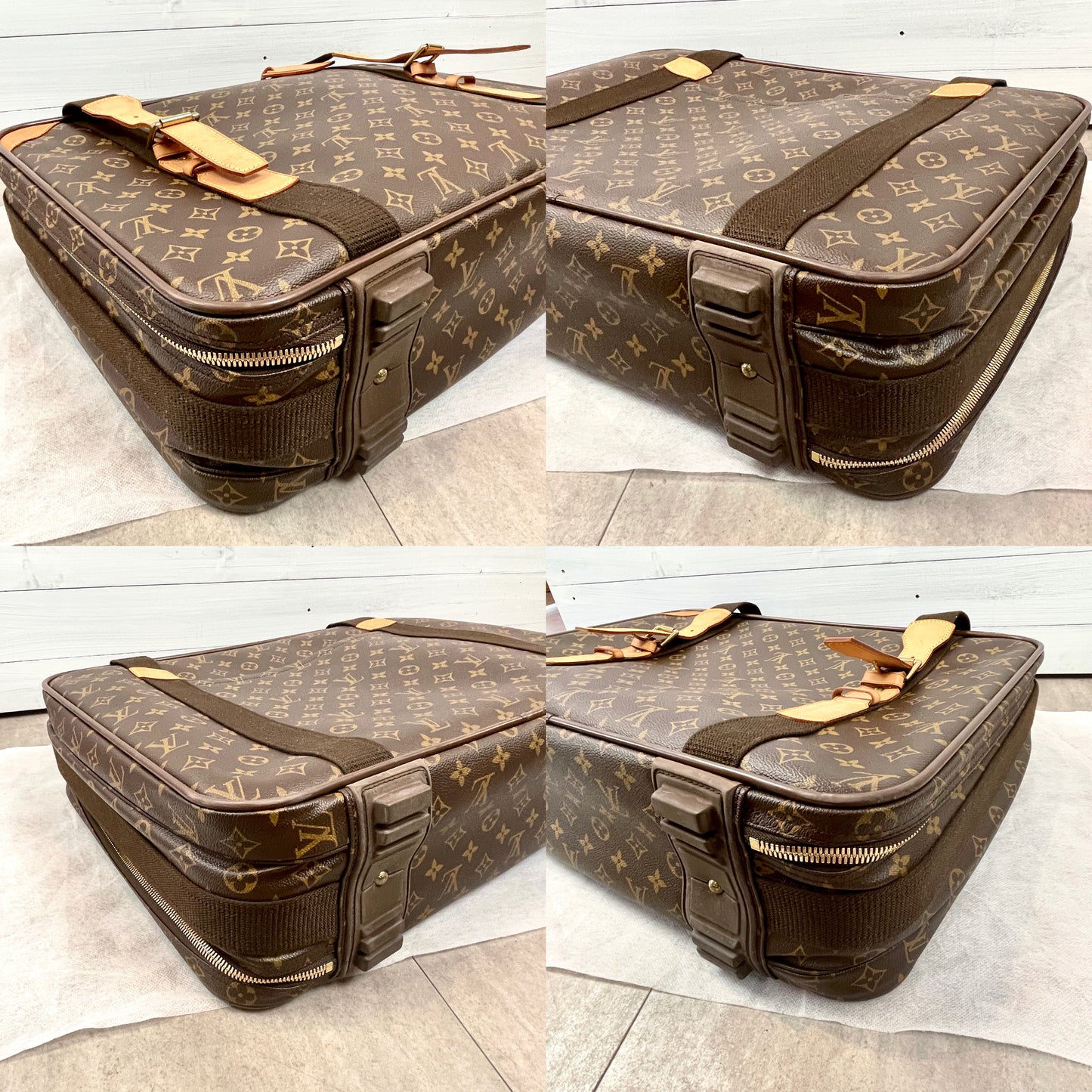 LOUIS VUITTON Monogram Satellite 53 2-Way Suitcase M23356/with strap