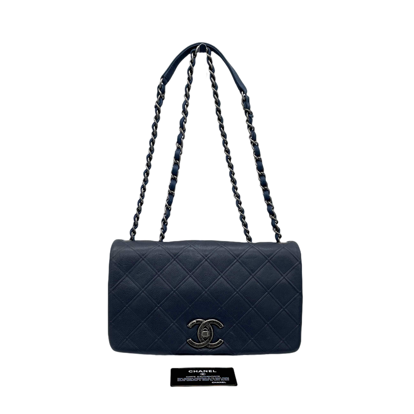 CHANEL 31 RUE CAMBON Turnlock Double Chain Flap Bag