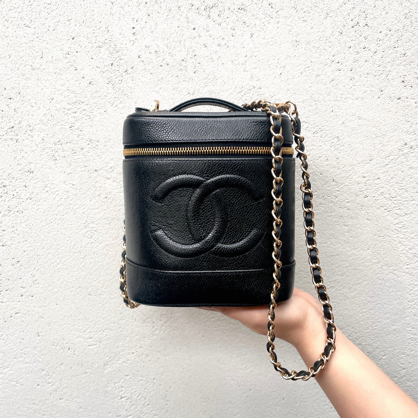 CHANEL Jumbo Coco Mark Vanity Bag