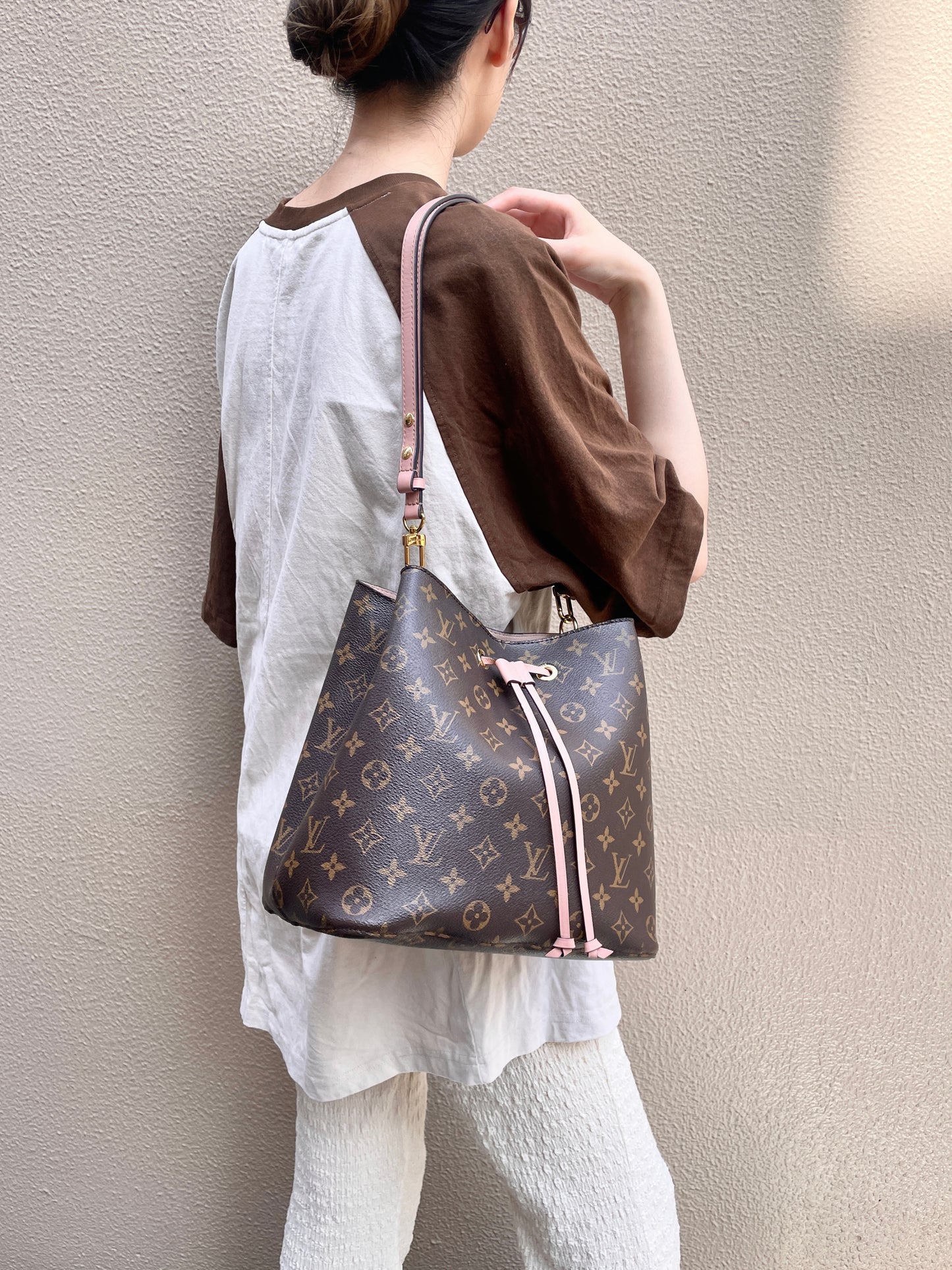 LOUIS VUITTON Monogram Boulogne 30 M51265 Brown