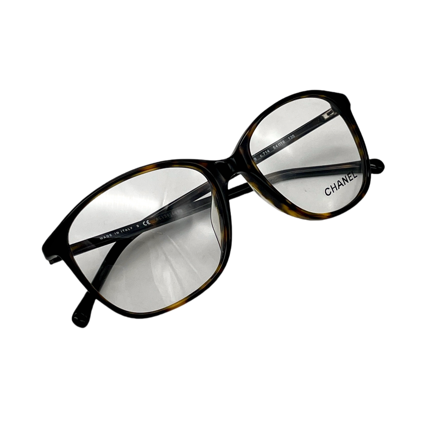 CHANEL CC Icon Tortoise Shell Glasses