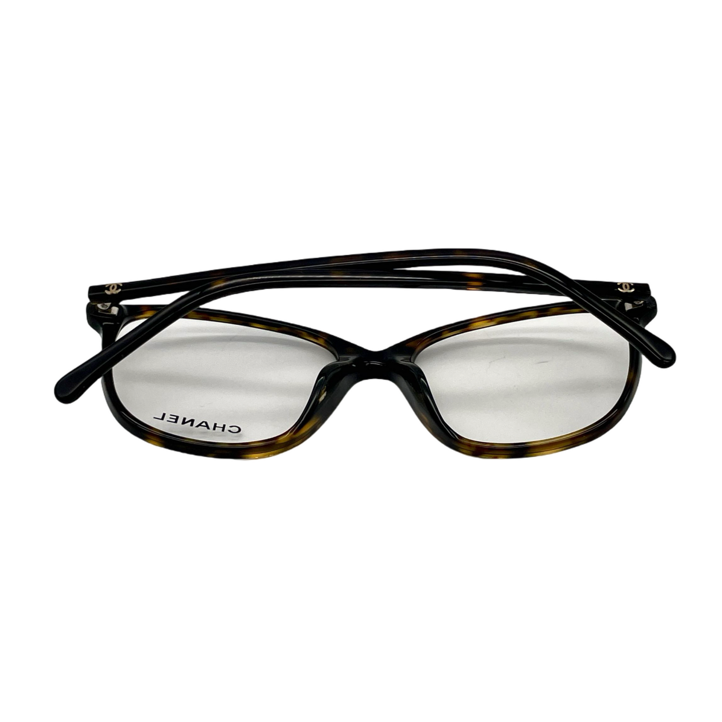 CHANEL CC Icon Tortoise Shell Glasses