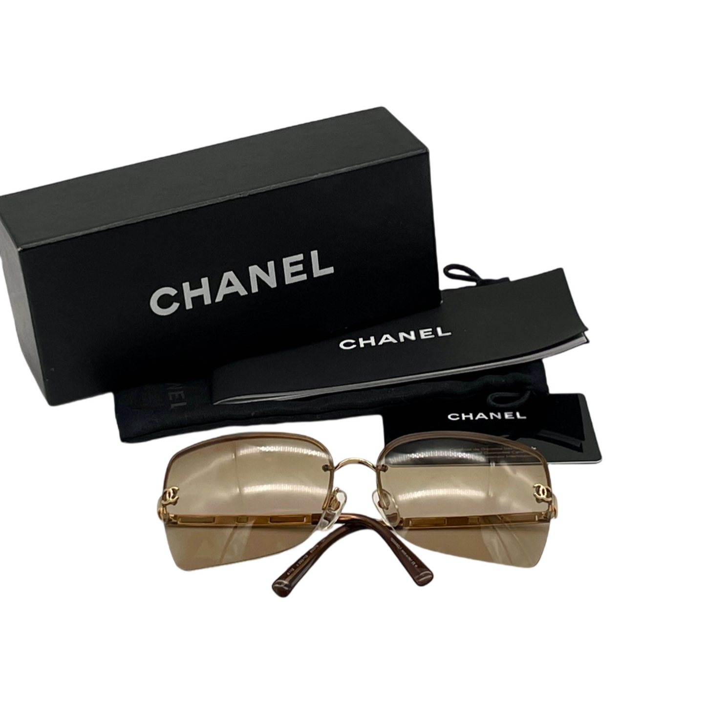 CHANEL CC Icon Half Frame Sunglasses