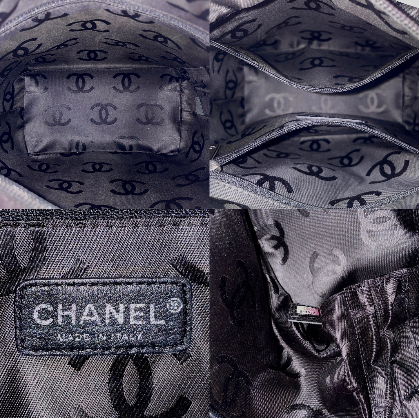 RARE☆☆☆☆CHANEL Cambon Line Matelassé Tote Hand Bag PM Pink & Black