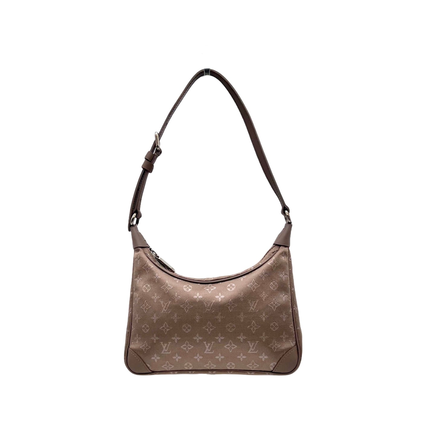 RARE☆☆LOUIS VUITTON 2000 Limited Edition Monogram Satin Little Brown Noir M92142/Brown