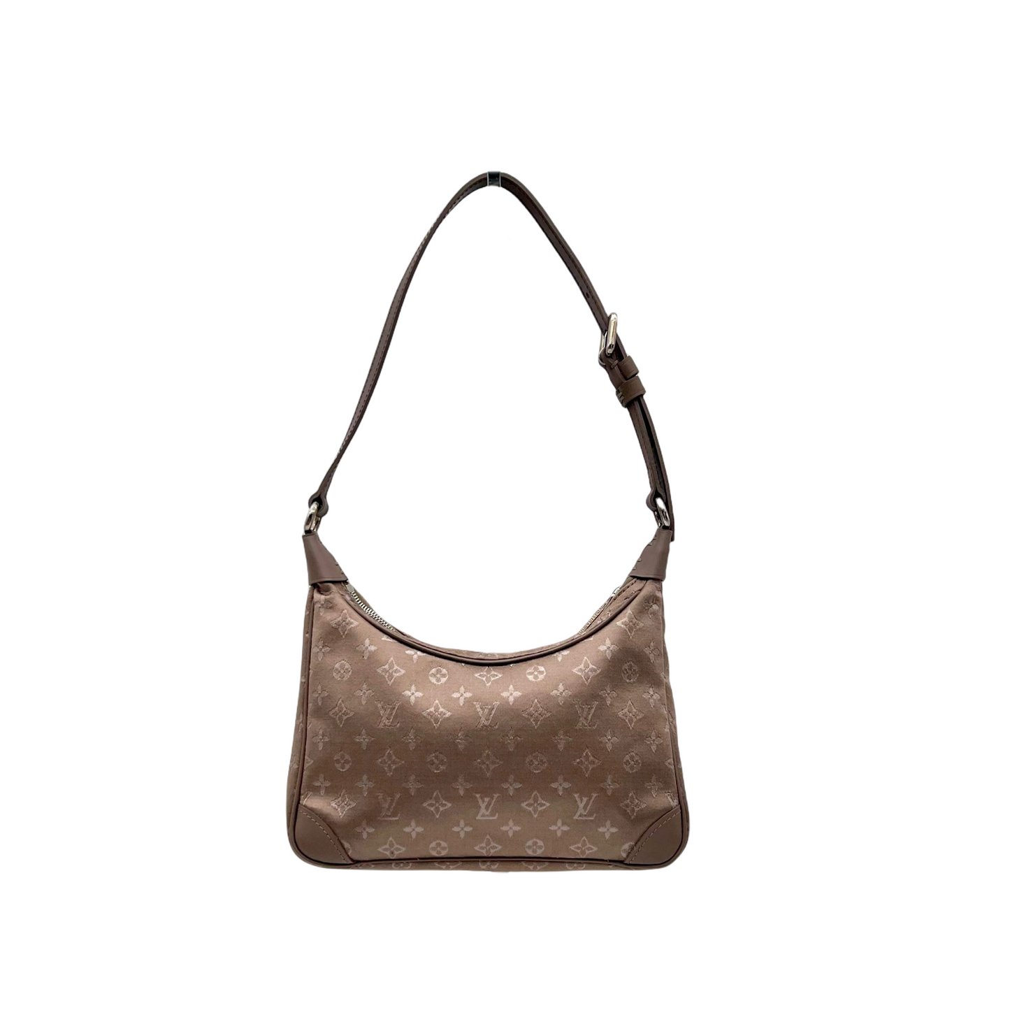 RARE☆☆LOUIS VUITTON 2000 Limited Edition Monogram Satin Little Brown Noir M92142/Brown