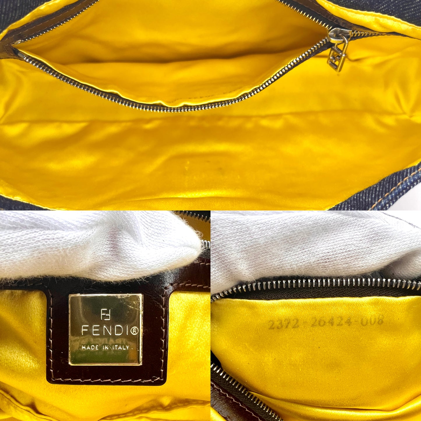 稀有☆☆AUTH 二手 FENDI 串珠刺绣 Mamma Baquet/Mamma 15 周年纪念