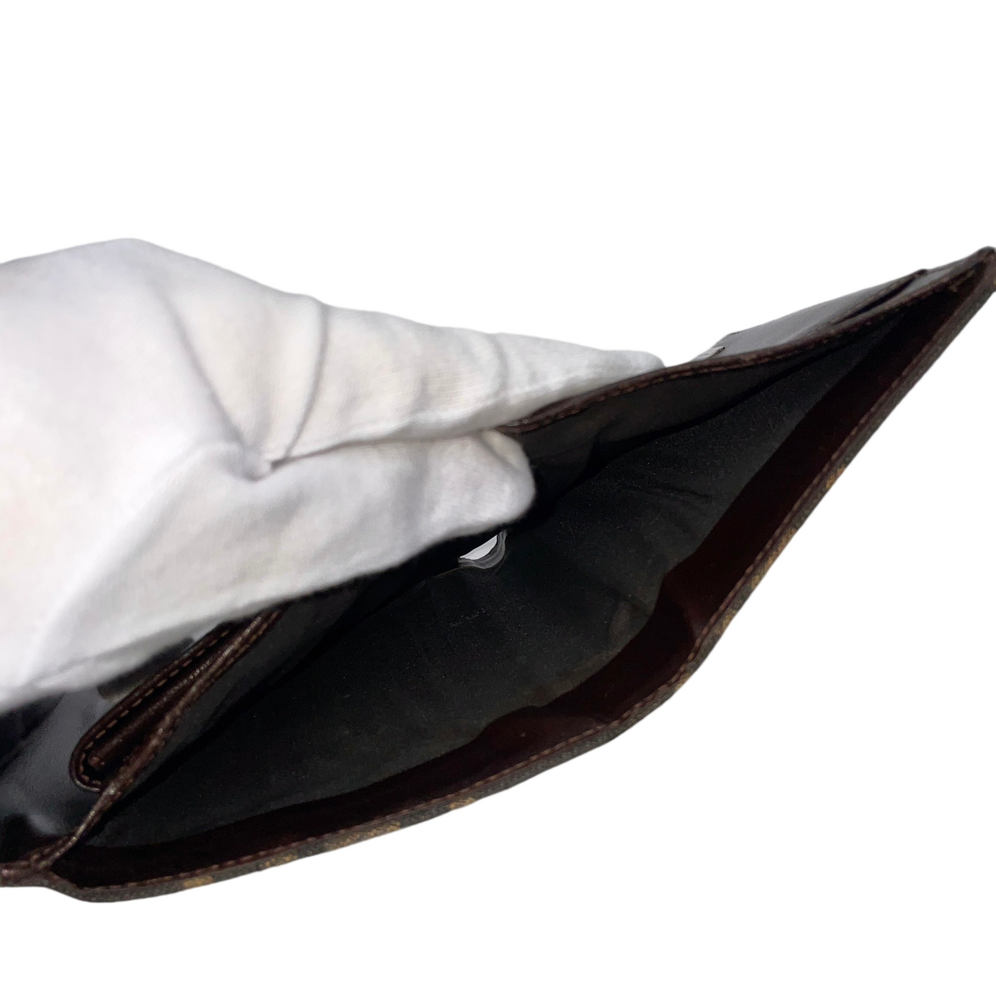 FENDI Zucca Canvas Short Wallet Brown &amp; Silver