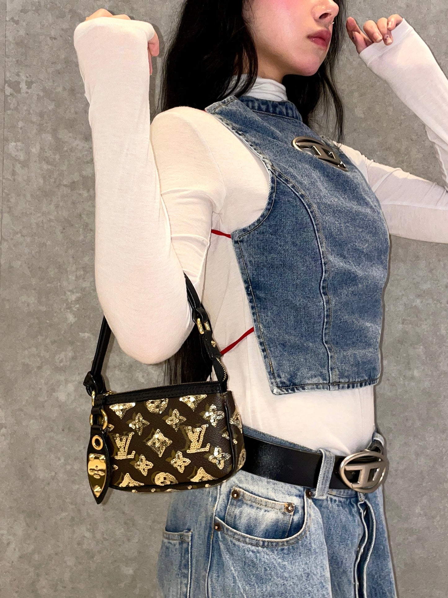 RARE☆☆☆☆LOUIS VUITTON ﾓﾉｸﾞﾗﾑ･ｴｸﾘﾌﾟｽ ﾎﾟｼｪｯﾄ･ｱｸｾｿﾜｰﾙ/2009-10FWｺﾚｸｼｮﾝ M60125