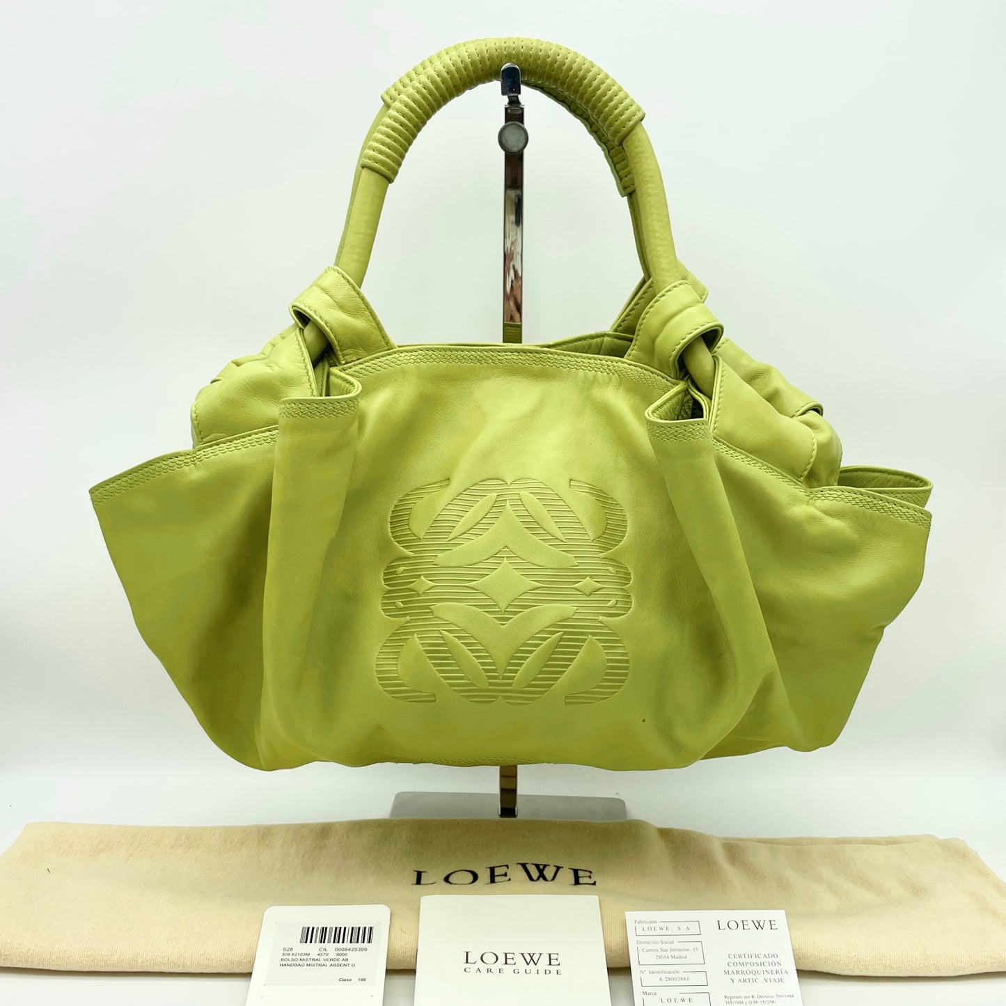 AUTH Pre-owned Loewe Logo hand bag